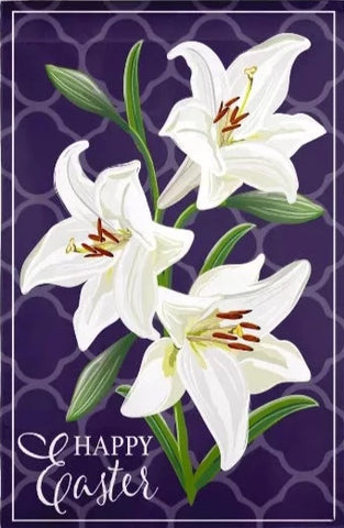 Easter Lily House Flag
