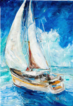 Sailboats in Blue
