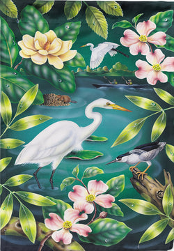 River Egret House Flag