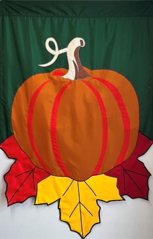 Pumpkin with Leaves