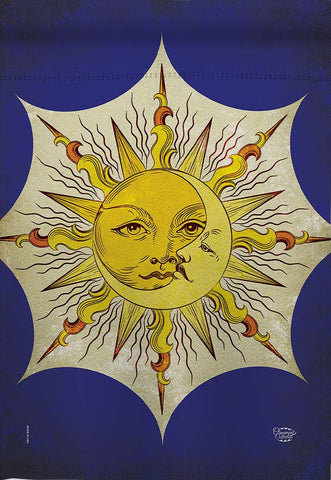 Sun and Moon Garden Flag