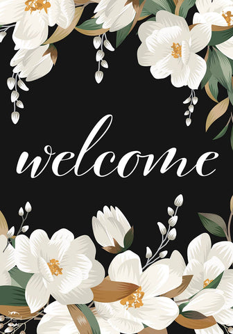 White Magnolias Spring House Flag