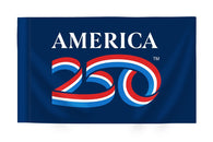 America 250th Blue Flag 3'x5' with Pole Hem