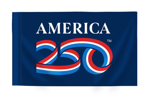 America 250th Blue Flag 3'x5' with Pole Hem