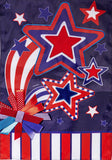 Stars and Stripes Applique Garden Flag