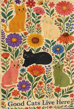 Good Cats Live Here GF