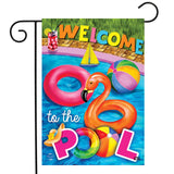 Welcome To The Pool Summer Garden Flag