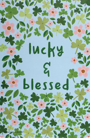 Lucky & Blessed Garden Flag