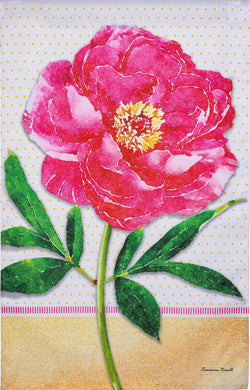 Floral Stems Burlap
