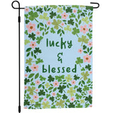 Lucky & Blessed Garden Flag