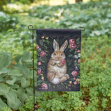 Snuggling Bunny Garden Flag - Islander Flags of Kitty Hawk, Inc.