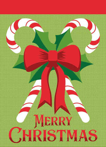 Candy Cane Garden Flag