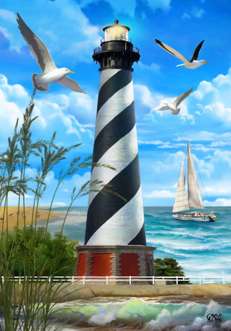 Hatteras Lighthouse Summer Garden Flag