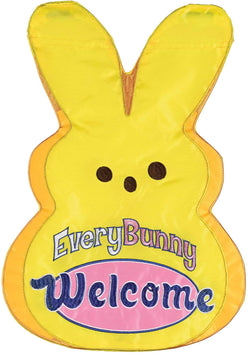 Flag Every Bunny Welcome Yellow 29x42