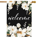 White Magnolias Spring House Flag