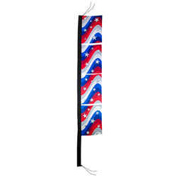 Stars & Stripes 17" x 82" 4-Section Banner
