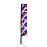 Stars & Stripes 17" x 82" 4-Section Banner