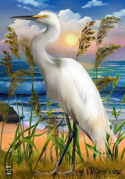 Egret Summer House Flag