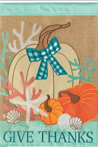 Coastal Thanksgiving House Flag