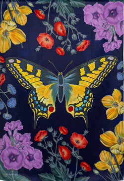 Butterfly Garden Suede