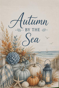 Autumn By The Sea House flag