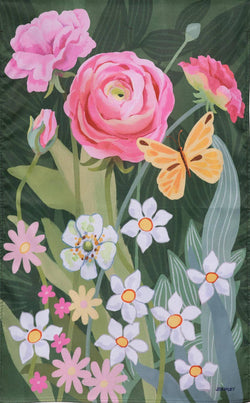 Ranunculus Romance Burlap HF
