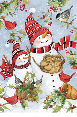 Snowmen Feeding Birds Elite HF
