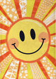 Sunny Smiles Burlap Garden Flag