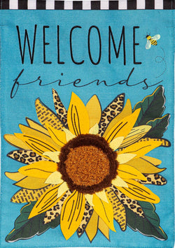 Welcome Friends Leopard Sunflower HF