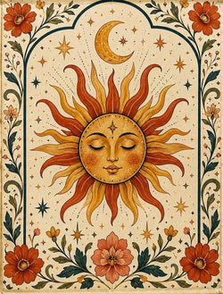 Litha Summer Sun House Flag