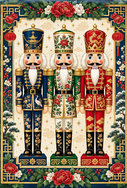 Nutcracker Christmas House Flag