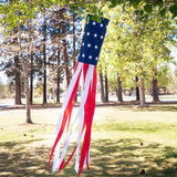 U.S. Stars and Stripes Embroidered 60" Windsock
