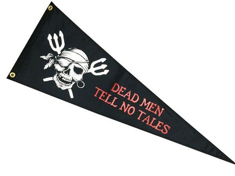 Dead Men - No Tales Pennant 12" x 36"