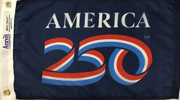 America 250th Blue Flag 12" x 18"