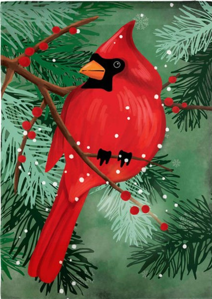Cardinal in Pines House Flag