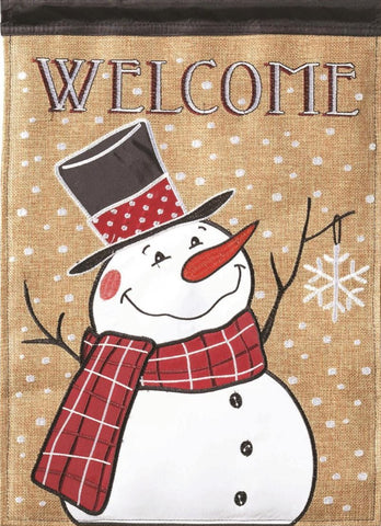 Snowman Burlap GF