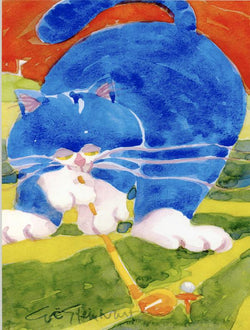 Blue Cat Golfer