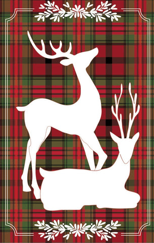 Plaid Reindeer Pair GF