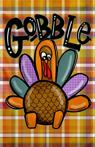Gobble Turkey with Plaid GF