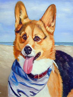 Corgi Beach Bandana
