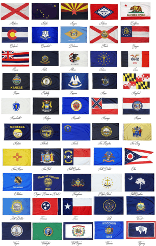 State Flags 3x5 ft and 4x6 ft - Islander Flags of Kitty Hawk, Inc.