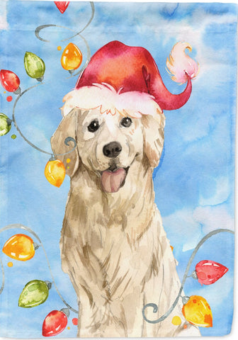 Christmas Lights Golden Retriever