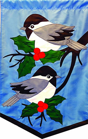 Chickadees on Blue - Islander Flags of Kitty Hawk, Inc.