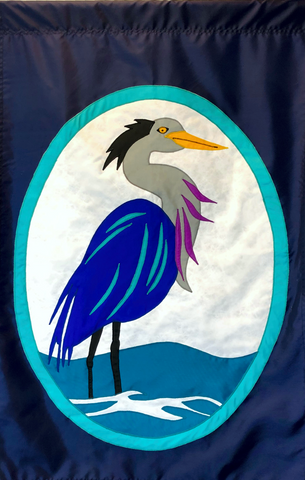 Heron in Oval