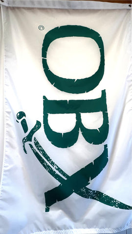 OBX Pirate Flag Teal Green