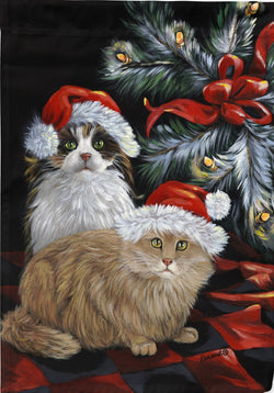 Cat Kitty Glitter Christmas