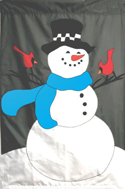 Snowman and Birds