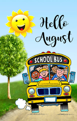 Hello August School Bus GF